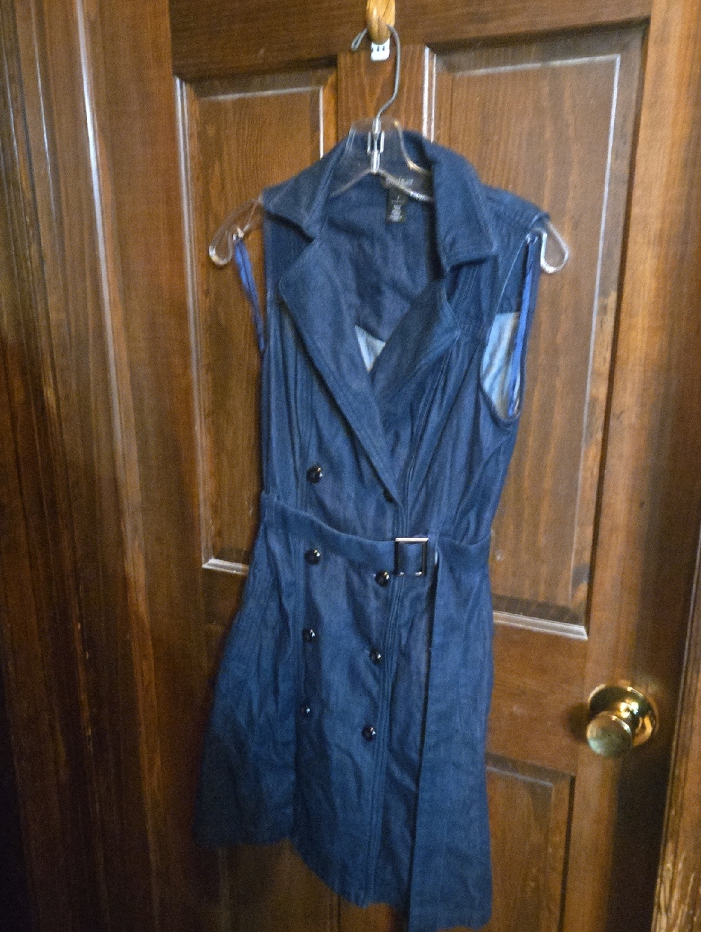 White House Black Market Navy Garment with Belt